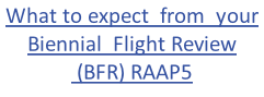 What to expect  from  your Biennial  Flight Review  (BFR) RAAP5
